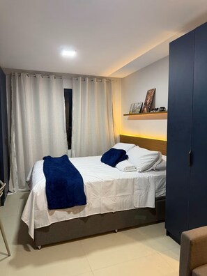 1 bedroom, WiFi, bed sheets - Apartment 500m from Bessa beach (João Pessoa)