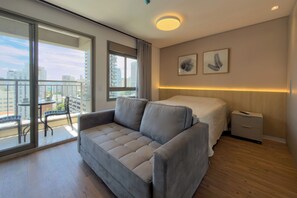 1 bedroom, iron/ironing board, WiFi, bed sheets - Apartment in Perdizes, 9th floor, with A/C, near Allianz Arena. (São Paulo)