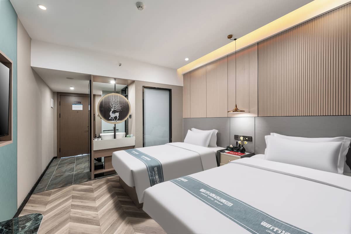 Elite İki Ayrı Yataklı Oda | Masa, dizüstü bilgisayar çalışma alanı, ücretsiz kablosuz İnternet