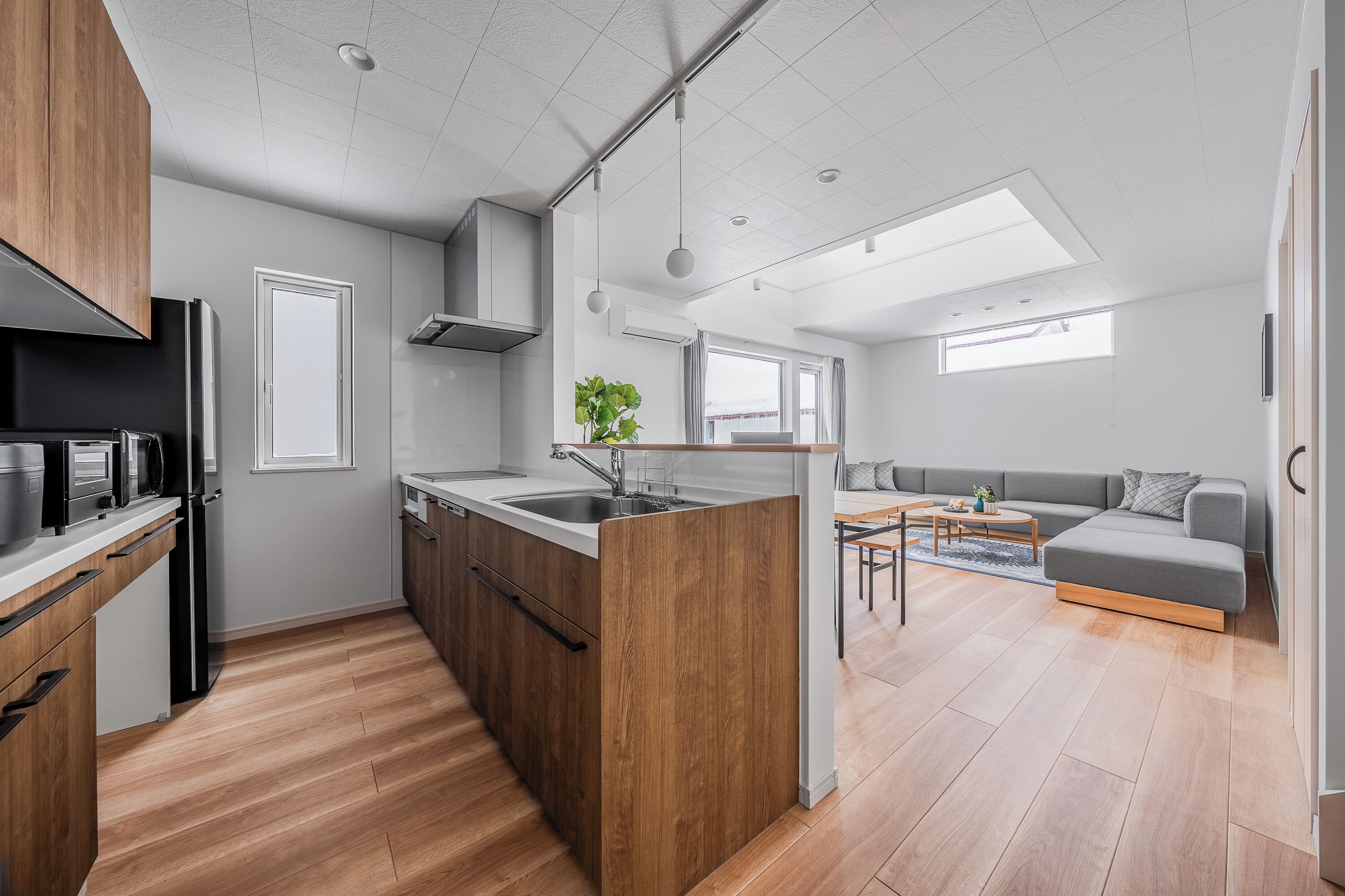 Apartemen | Dapur pribadi | Lemari es, microwave, kompor, dan mesin pencuci piring