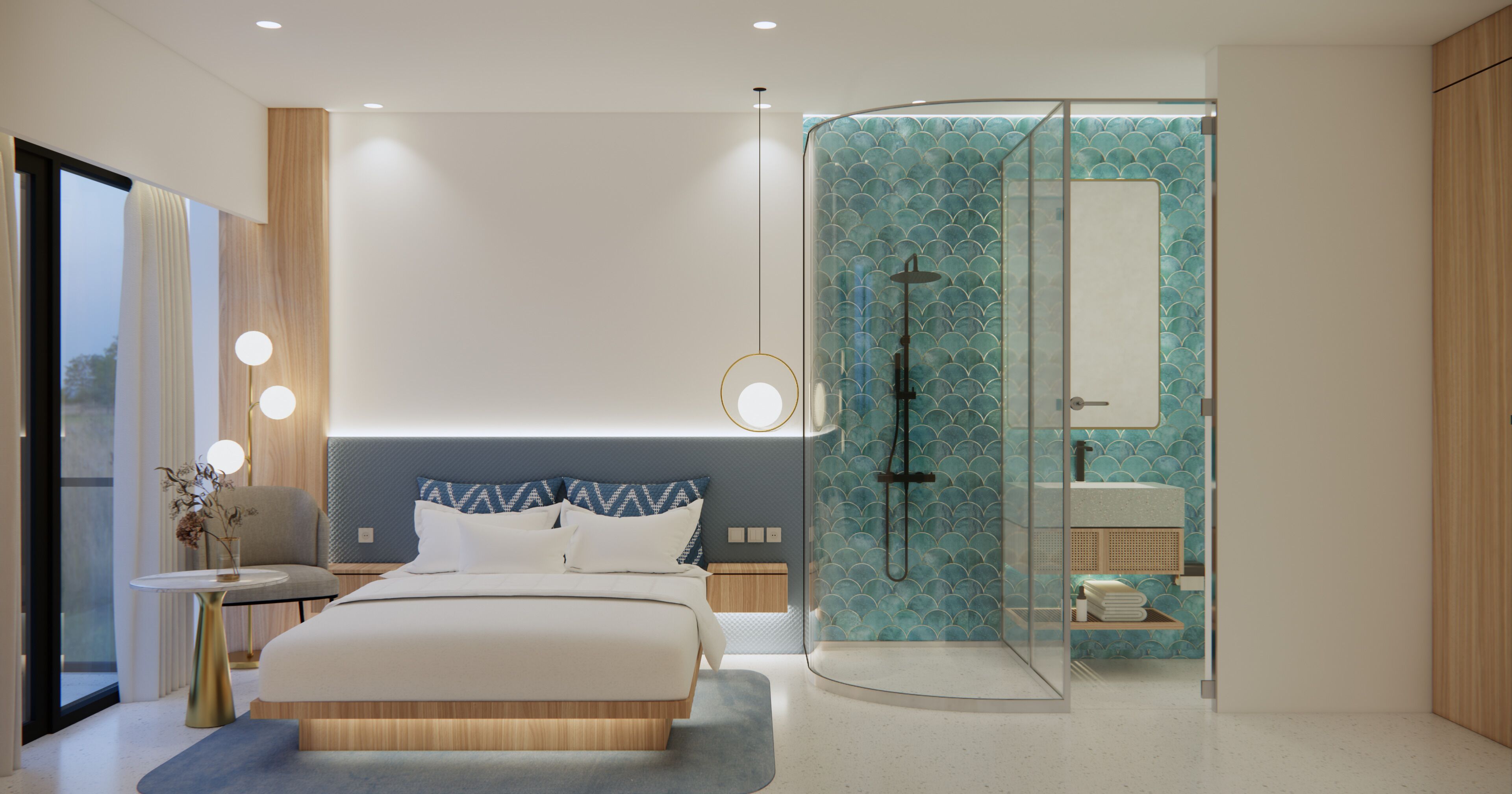 디럭스 더블룸, 시내 전망