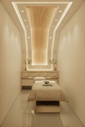 Parihoitohuone(ita), vartalohoitoja, aromaterapiaa, kuumakivihierontaa