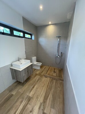Shower, hair dryer, towels, soap - Luxury 3 Bedroom apartment for families and groups (Grand Baie)