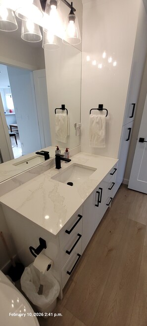 Hair dryer, towels, soap, toilet paper - More than a place to stay (Calgary)