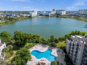 Pool - Trendy & modern condo -Rollercoaster view! (Orlando)