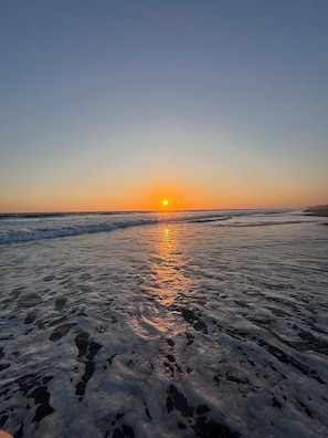 Playa en los alrededores y camastros