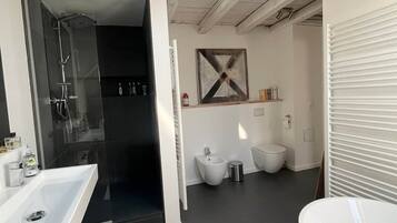 Dusche, Haartrockner, Bidet