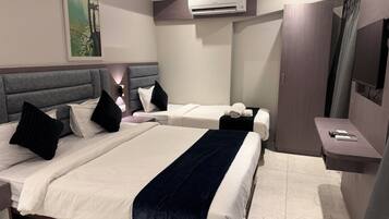 Tremannsrom – deluxe, byutsikt