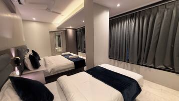 Tremannsrom – deluxe, byutsikt