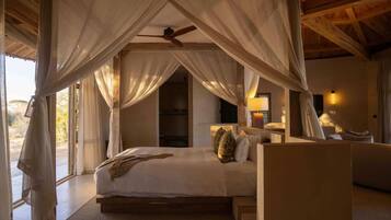 Biệt thự, 1 phòng ngủ (River Front) | Bộ đồ giường cao cấp, chăn bông, nệm Select Comfort