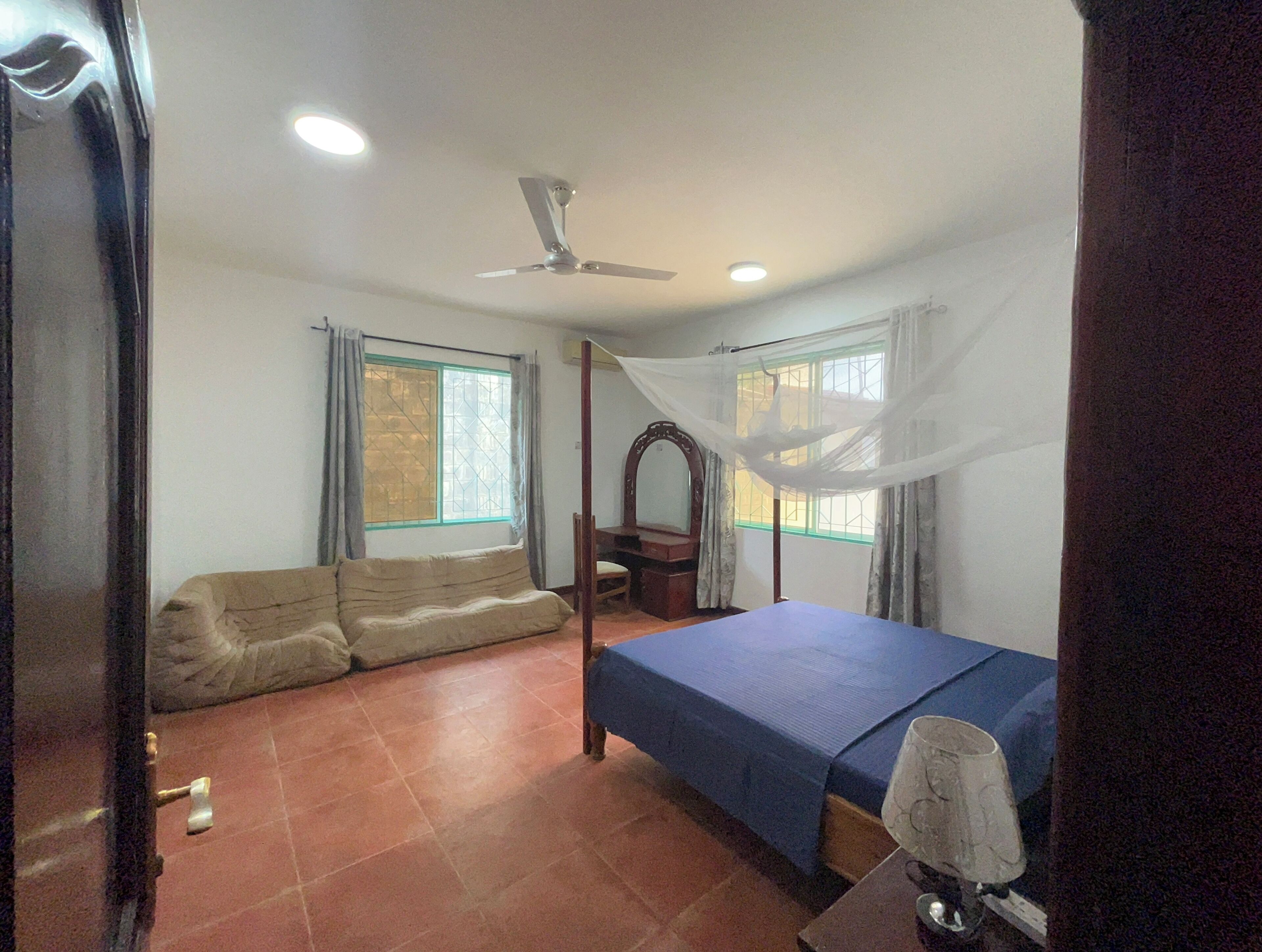 Deluxe Double Room, Balcony, Partial Sea View | Desk, laptop workspace, blackout drapes, soundproofing