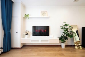 Deluxe Apartment, 2 Bedrooms, City View | Television - LANCASTER Premier Residence (One)