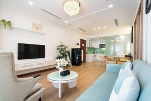 Appartement Deluxe, 2 chambres, vue ville | Vue sur la ville