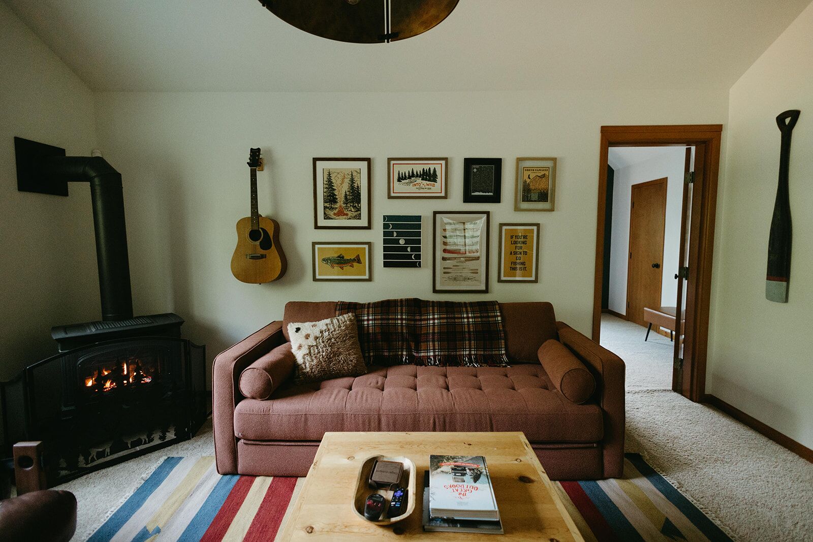 Smart TV, fireplace, foosball, table tennis