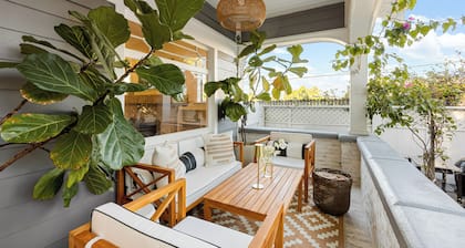 Beach Gem 1 Block to Sand + Firepit + Patio + Outdoor Dining | Venice Veranda