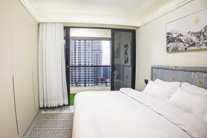 华丽公寓, 阳台, 城市景观