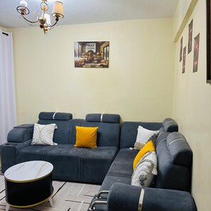 Smart TV - Stylish 1BR retreat in TRM Drive, Nairobi with modern comfort and serene vibes. (Nairobi)