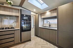 Fridge, microwave, oven, electric kettle - Host & Stay | Elegant Lodge (Pocklington)