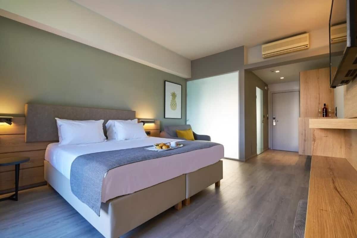 Deluxe Double or Twin Room, Pool View | In-room safe, blackout drapes, free WiFi