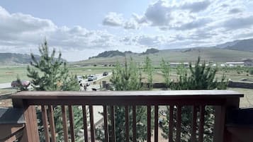 Tremannsrom, balkong, hageutsikt | Overnattingsstedets uteområder