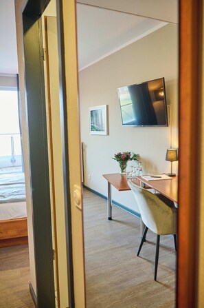 Deluxe-Doppelzimmer, Balkon, Blick auf die Anlage | Innenbereich