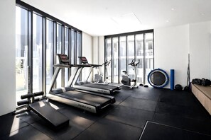 Fitness facility - StayCentral - The Harmony @ Collingwood - Robert St, Collingwood - 2 bedrooms, 2 Beds, 1 Bathroom, 1 Parking (Collingwood)