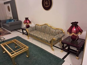 Apartment, 3 Bedrooms, Smoking, Balcony | Living area - Spacious 3-bedroom Apartment With Balcony in Abbas el Akkad With City View (Cairo)