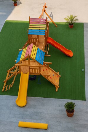 Kamar, 1 kamar tidur, akses difabel, kolam renang pribadi | Area anak-anak