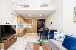 아파트, 발코니, 시내 전망