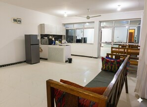 Apartment, 1 Bedroom, Accessible, Ocean View | Living room - Ocean-view 1BR Suite in Zanzibar Steps to Beach (Uroa)