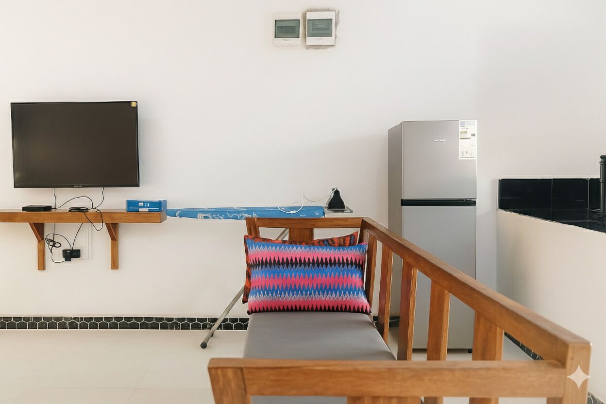 Apartemen, 1 kamar tidur, akses difabel, pemandangan samudra | Ruang keluarga