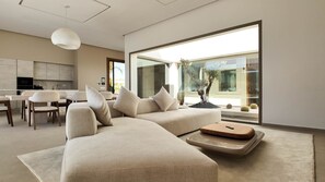 Living area - Villa Adam heated pool not overlooked (Marrakech)