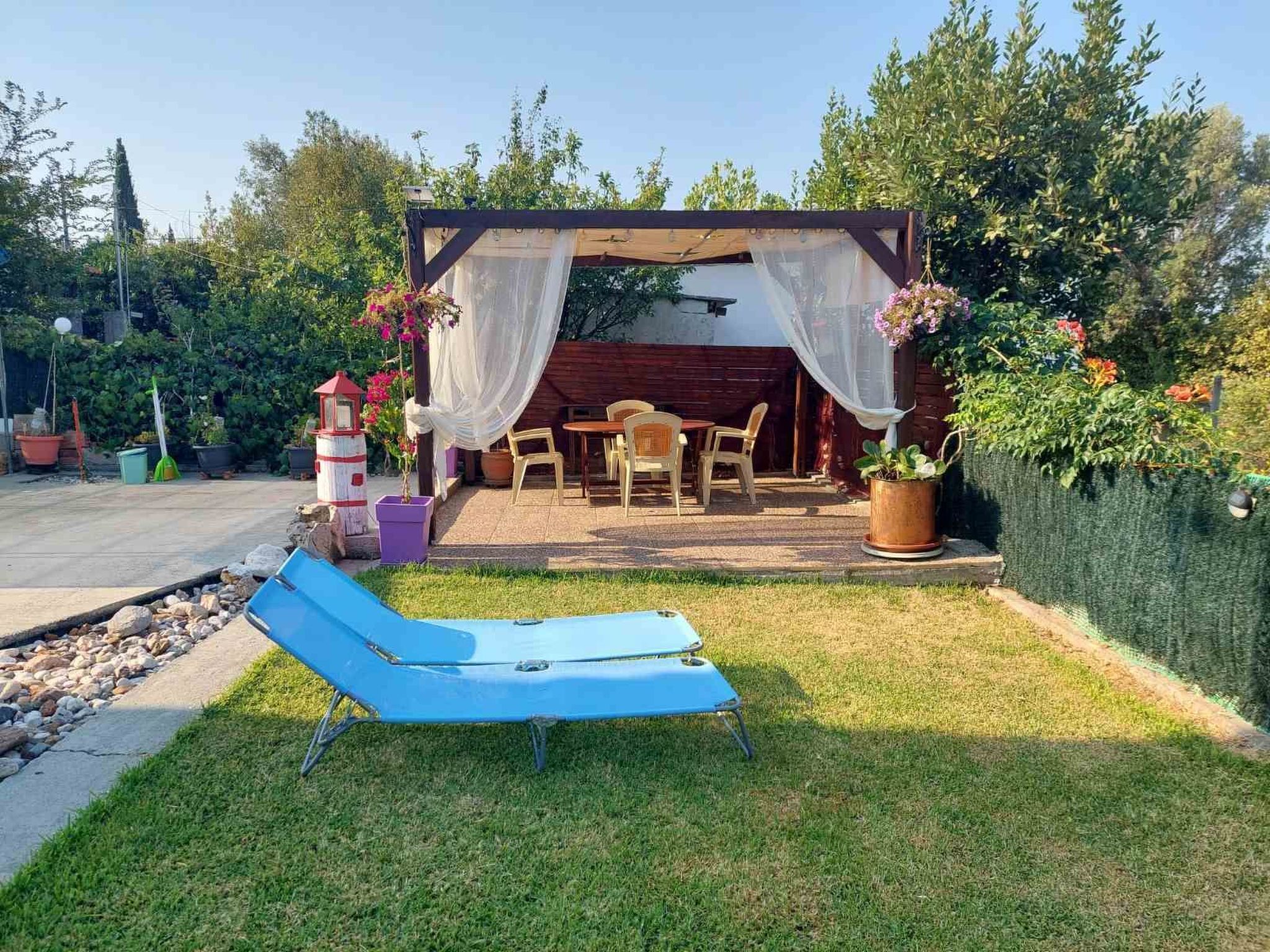 屋外ダイニングエリア