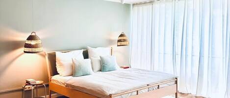 1 chambre, fer et planche à repasser, Wi-Fi, draps fournis