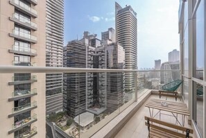 Luxury Apartment, Balcony, City View | Balcony view - Vogue | Mon Reve Downtown near Dubai Mall | Burj Khalifa (Dubai)