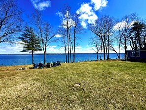 Property grounds - Holiday availability! Expansive Lakefront home, 300 Ft of Private Beach, Top Amenities! (Ovid)