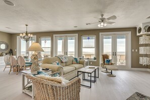 House (4 Bedrooms) | Interior - Steps to Sand: Spacious Crystal Beach Home w/ View (Port Bolivar)