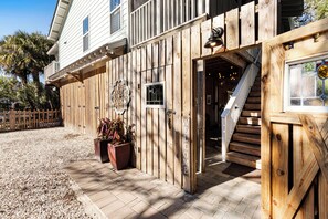 Exterior detail - Tide & Time Again | Fenced in Backyard! (Tybee Island)
