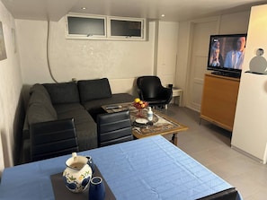 Apartment, 2 Bedrooms, Smoking | Living room - Basement Apartment in Villa (Odense)