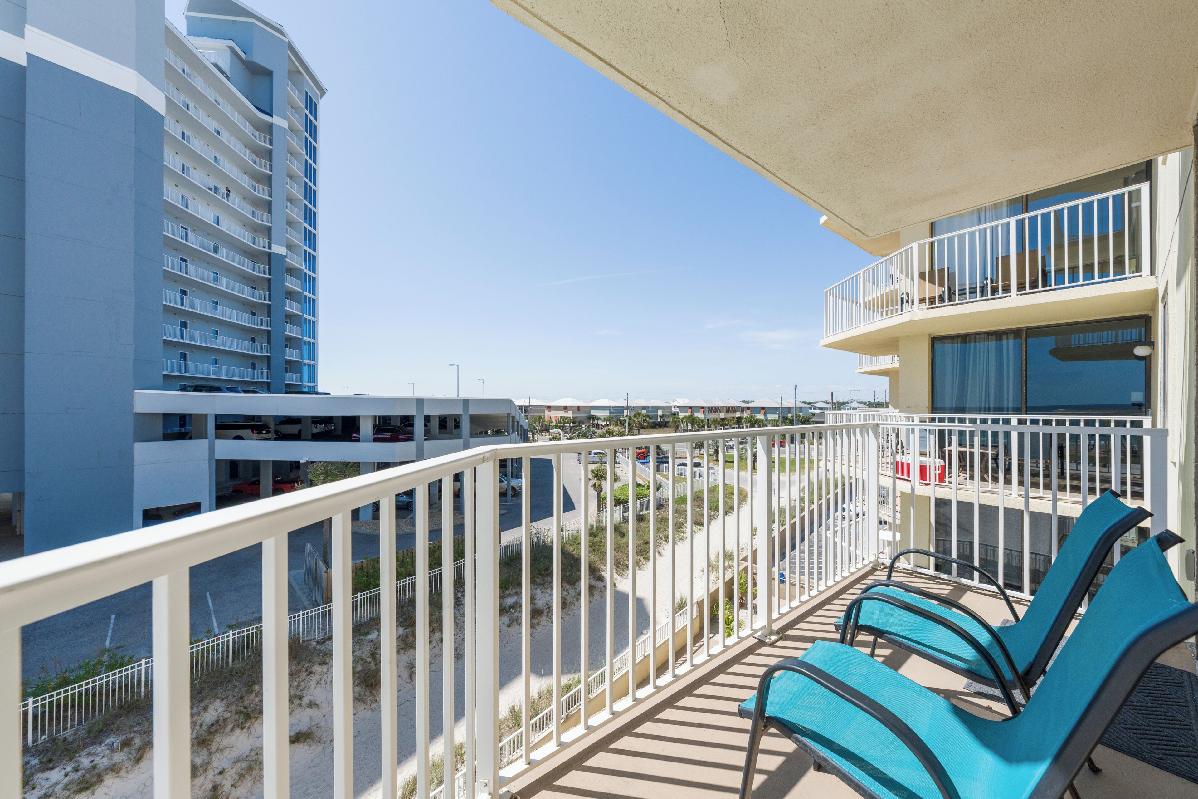 Signature appartement, 2 slaapkamers, balkon, uitzicht op het strand | Balkon