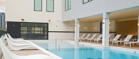 Una piscina climatizada
