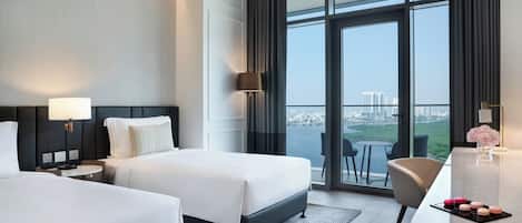 Premium bedding, down duvets, memory-foam beds, minibar
