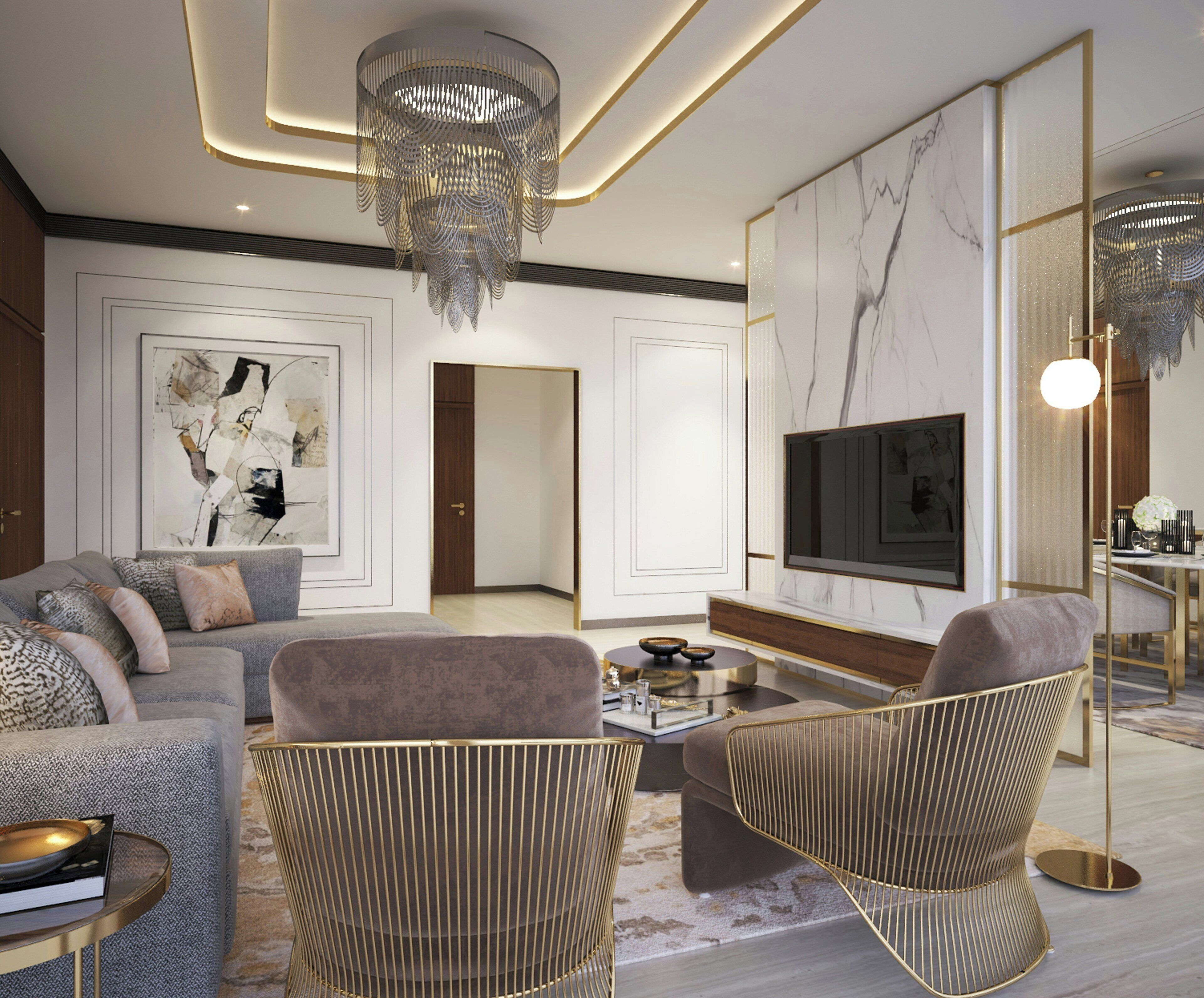 Presidential Suite | Living room | 55-inch LED TV with digital channels, foosball