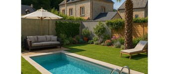 Large family house with heated pool - Near Etretat (12 guests)