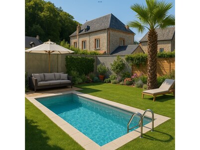 Large family house with heated pool - Near Etretat (12 guests)