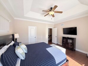 4 bedrooms, travel crib, WiFi, bed sheets