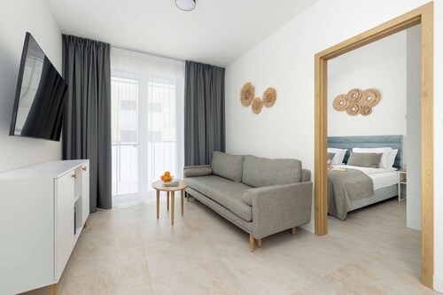 Letniskowa 1F Dąbki | Ferienwohnung am Meer in Strandnähe | Klimaanlage