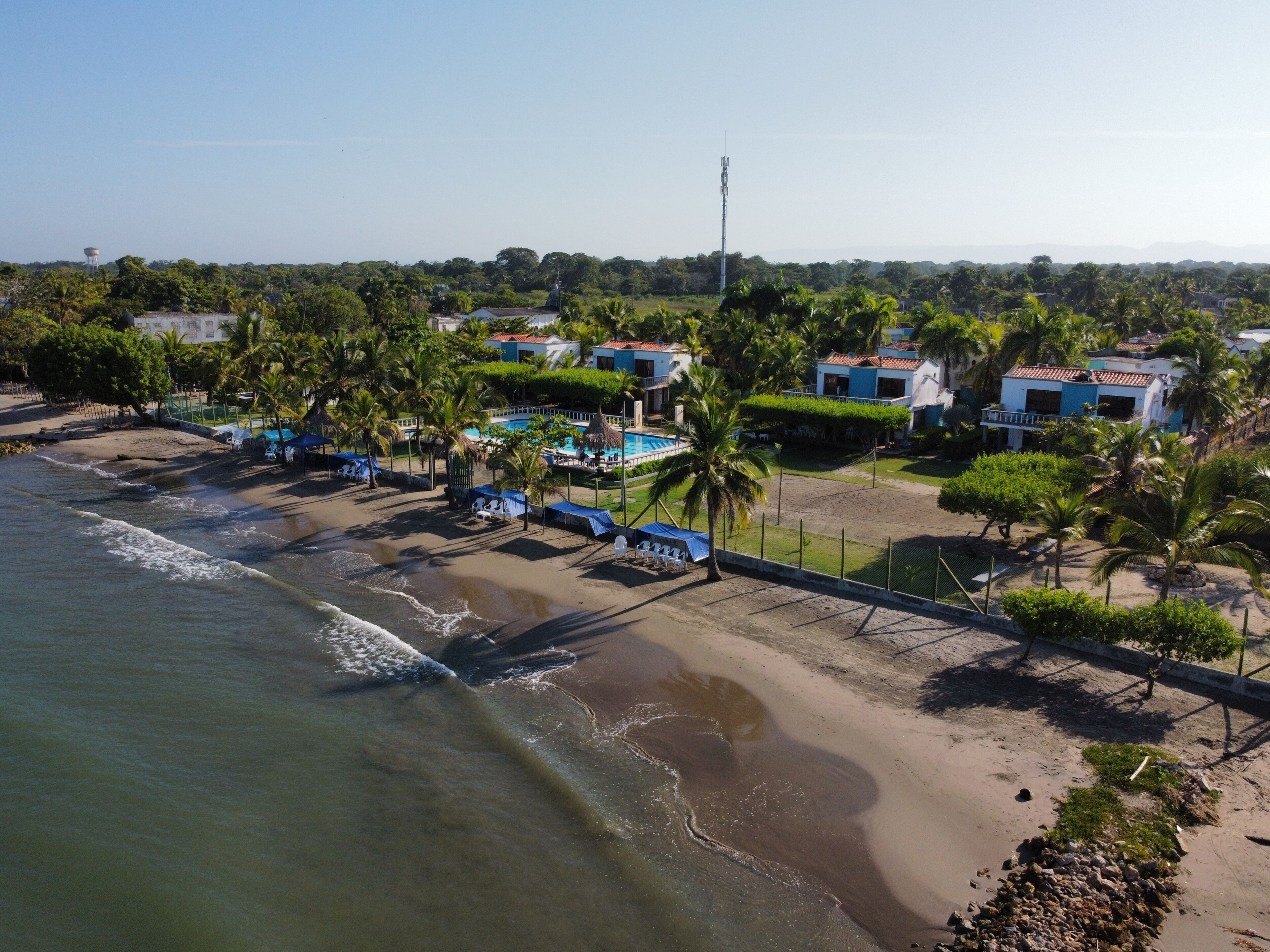 Private beach