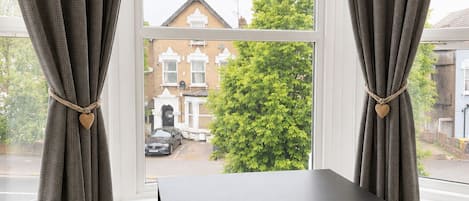 Desk, laptop workspace, iron/ironing board, free WiFi