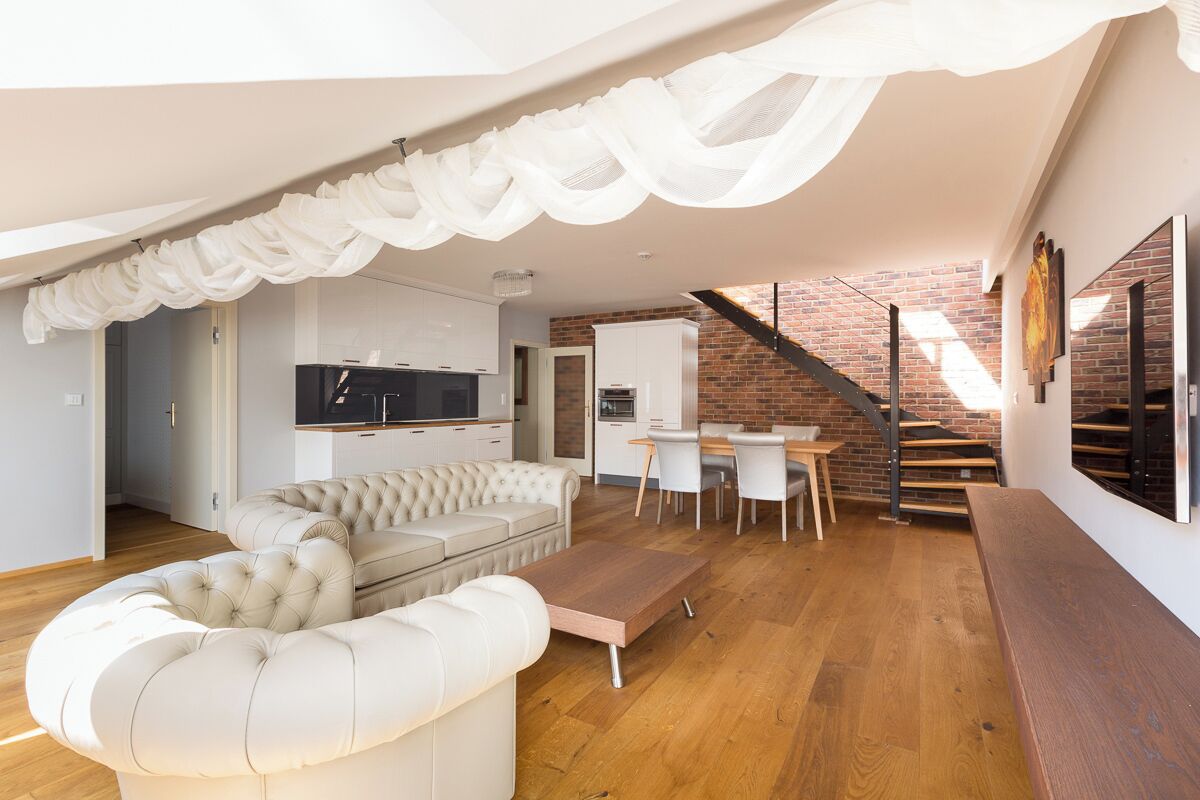 Attic apartment with 2 bedrooms, a sauna, and a shower AP5 | Living area